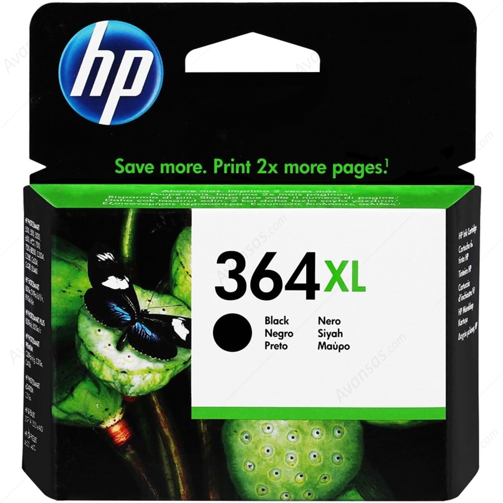 HP CN684EE (364XL) 3070/5510/5515/6510 SİYAH KARTUŞ ORJ. 550 SYF