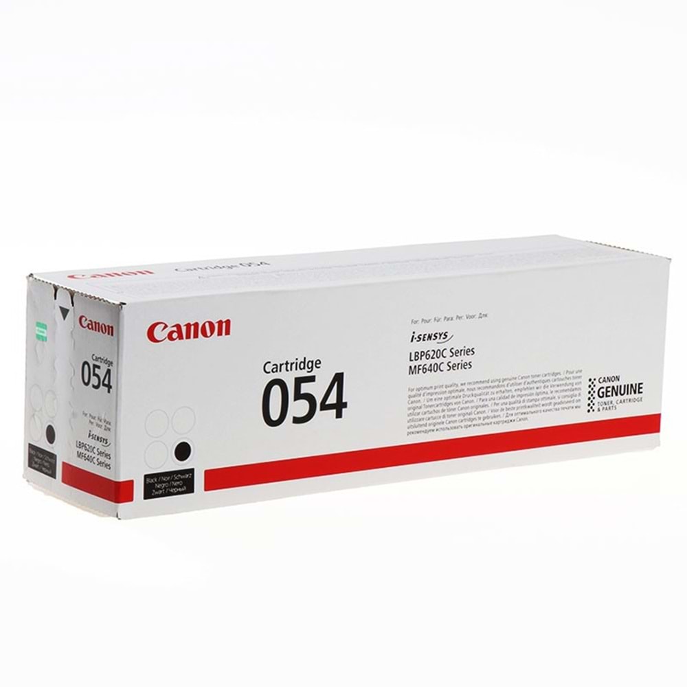 CANON CRG-054BK LPB620/621/623/MF640/641/643/645 SİYAH TONER ORJİNAL 1.500 SAYFA 3024C002