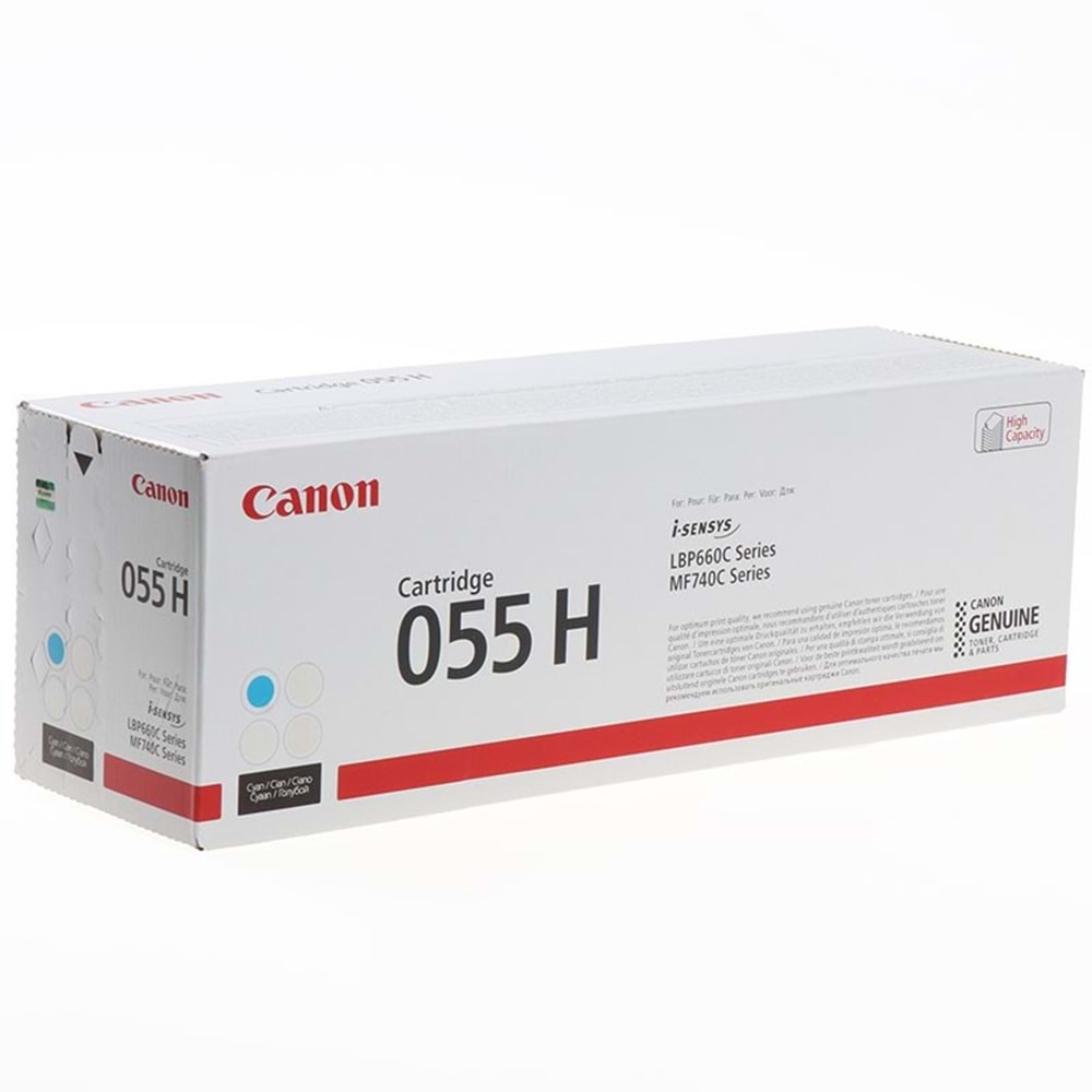 CANON CRG-055HC LBP660/663/MF740/742 MAVİ TONER ORJİNAL 5.900 SAYFA 3019C002