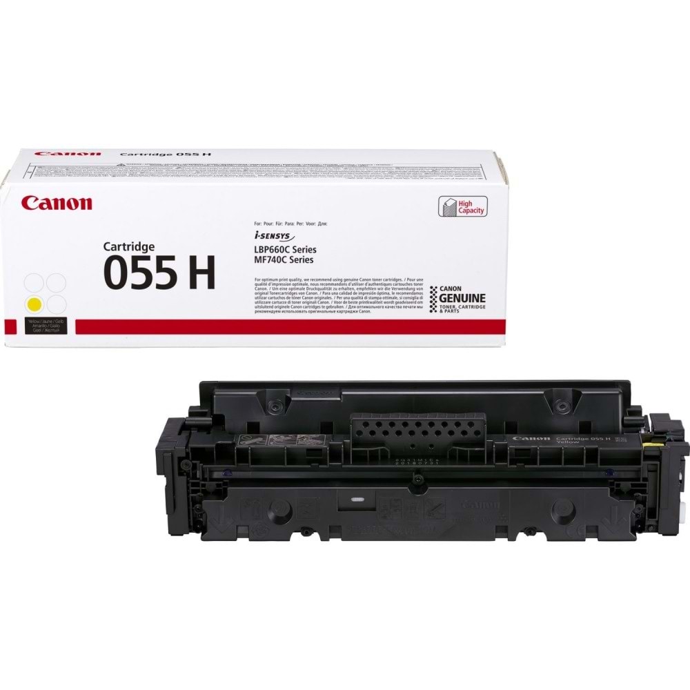 CANON CRG-055HY LBP660/663/MF740/742 SARI TONER ORJİNAL 5.900 SAYFA 3017C002