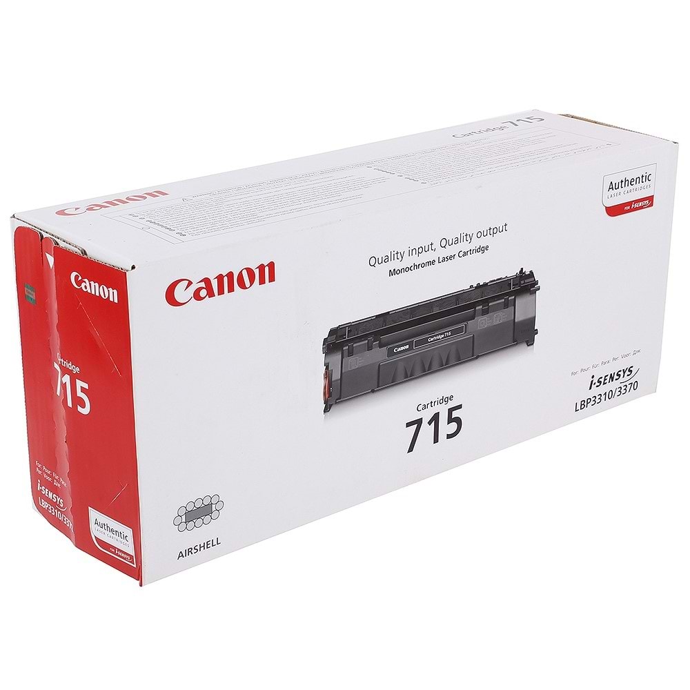 CANON CRG-715 LBP-3310/3370 SİYAH TONER ORJİNAL 3.500 SAYFA