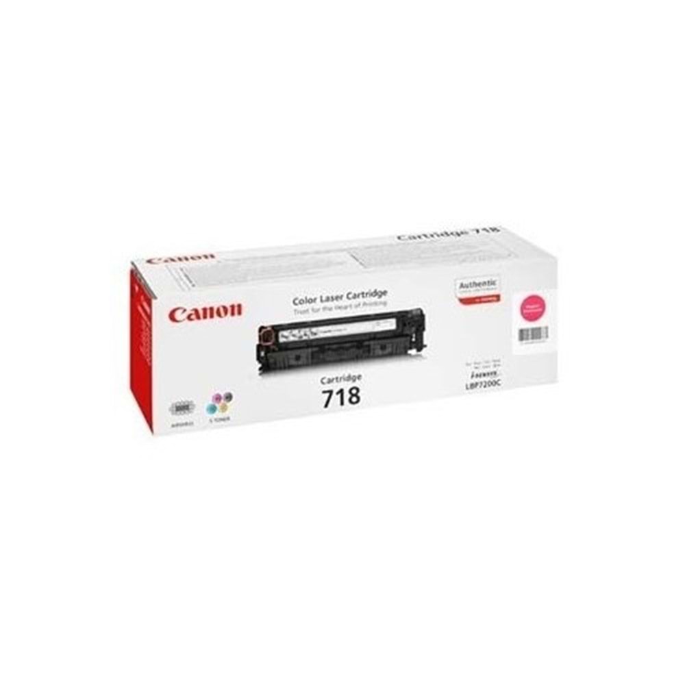 CANON CRG-718M 7200/8830/8850 KIRMIZI TONER ORİJİNAL 2.900 SAYFA