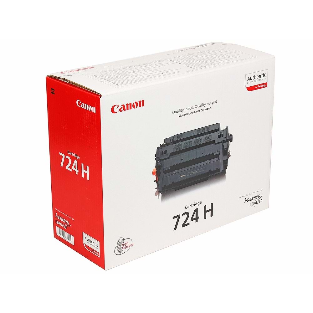 CANON CRG-724H LBP-6750DN/6780/MF512/515 SİYAH TONER ORJİNAL 12.500 SAYFA