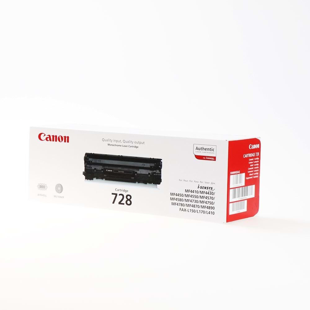 CANON CRG-728 MF 4410/4430/4450/4570/4580 SİYAH TONER ORJİNAL 2.100 SAYFA 3500B002