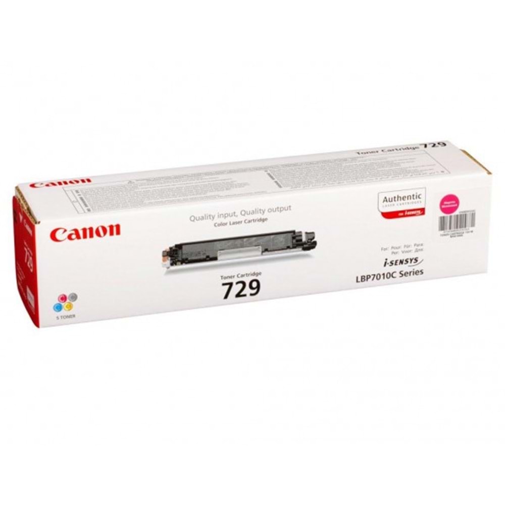 CANON CRG-729M LBP7010C/7018C KIRMIZI TONER ORJİNAL 1.000 SAYFA