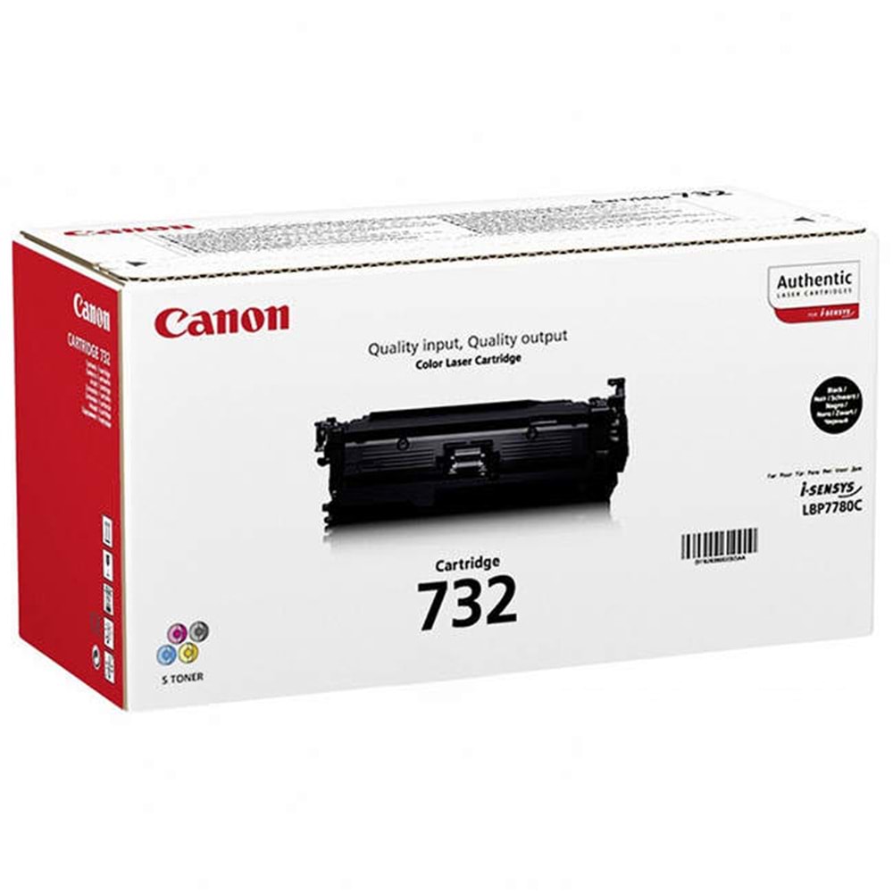 CANON CRG-732BK LBP7780Cx SİYAH TONER ORJİNAL 6.200 SAYFA