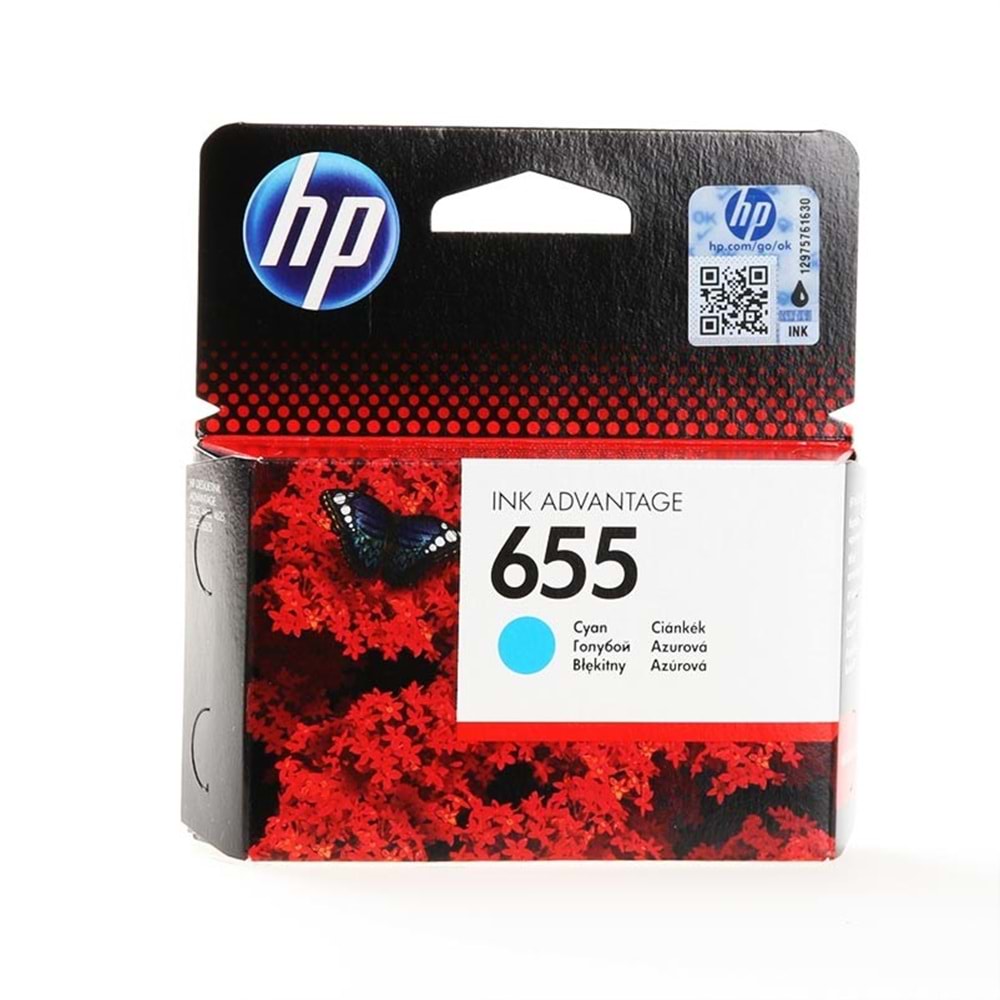 HP (655) CZ110AE 3525/4615/4625/5525/6525 MAVİ KARTUŞ ORJİNAL 600 SAYFA