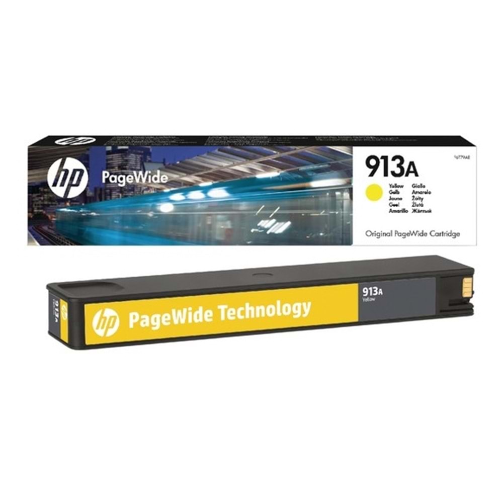 HP F6T79AE (913A) PRO 352/452/477 SARI KARTUŞ ORJİNAL 3.000 SAYFA