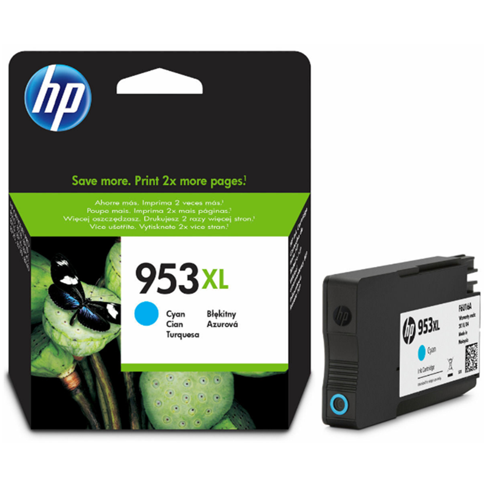 HP F6U16A (953XL) 7740/8210/8218/8710 MAVİ KARTUŞ ORJİNAL 1.600 SAYFA