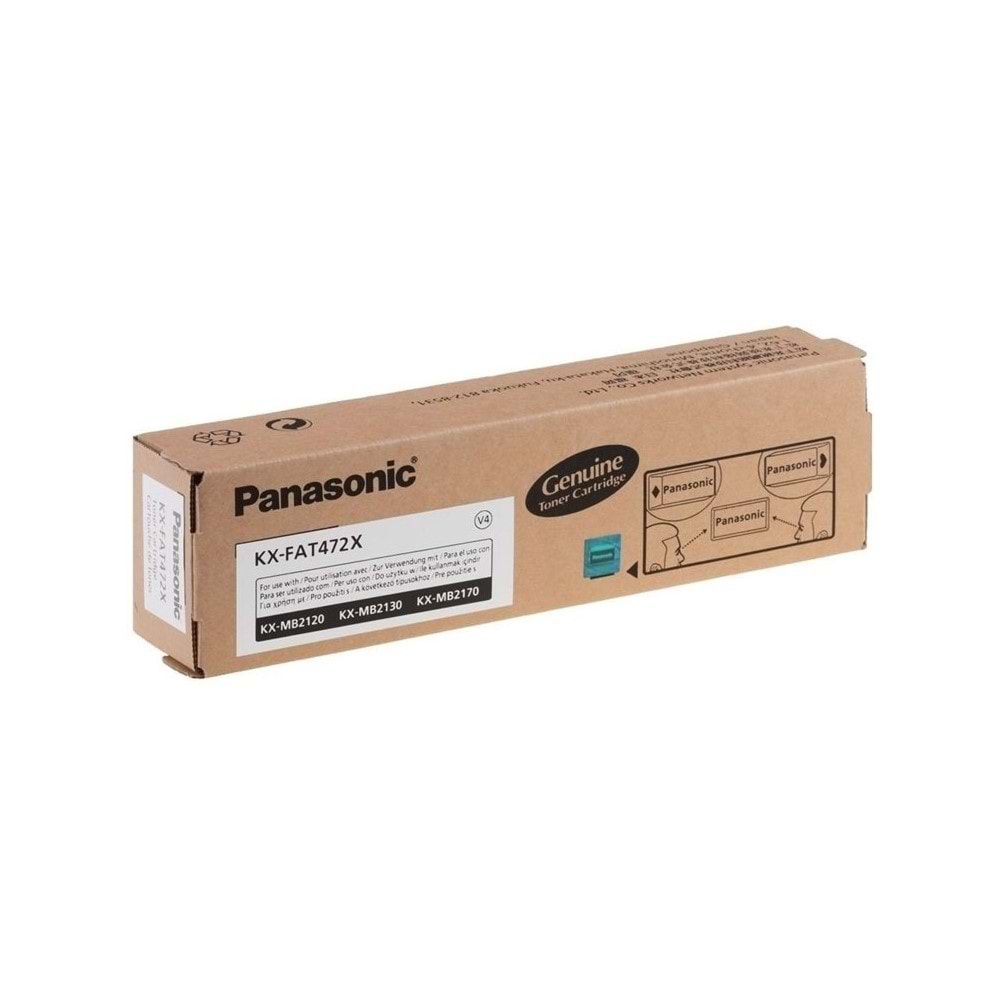PANASONIC KX-FAT-472X MB2120/2168 SİYAH TONER ORJİNAL 2.000 SAYFA