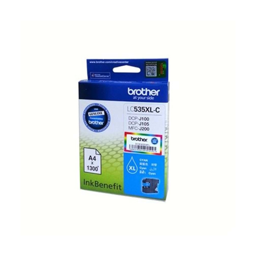 BROTHER LC535XL-C DCP-J105/MFC-J200 MAVİ KARTUŞ ORJİNAL 1.300 SYF