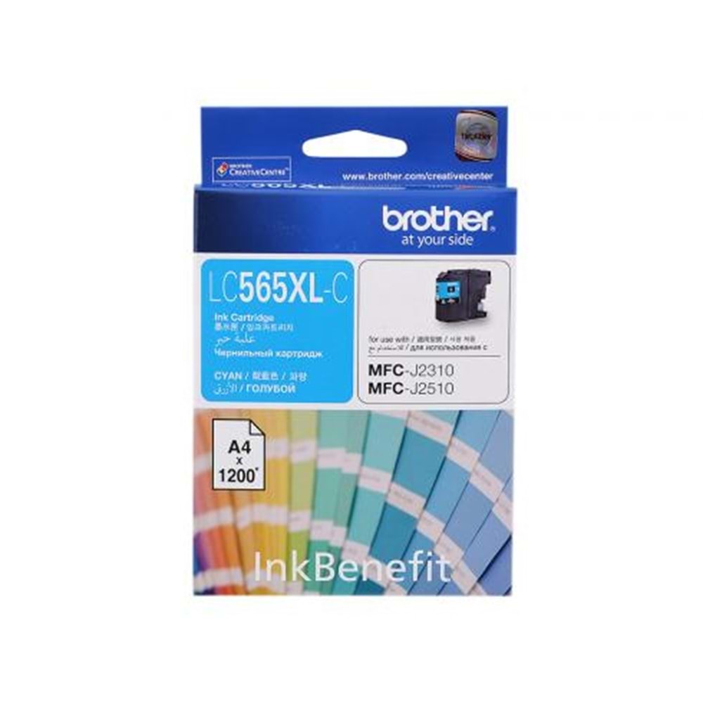 BROTHER LC565XL-C MFC-J3520 MAVİ KARTUŞ ORJİNAL 1.200 SAYFA