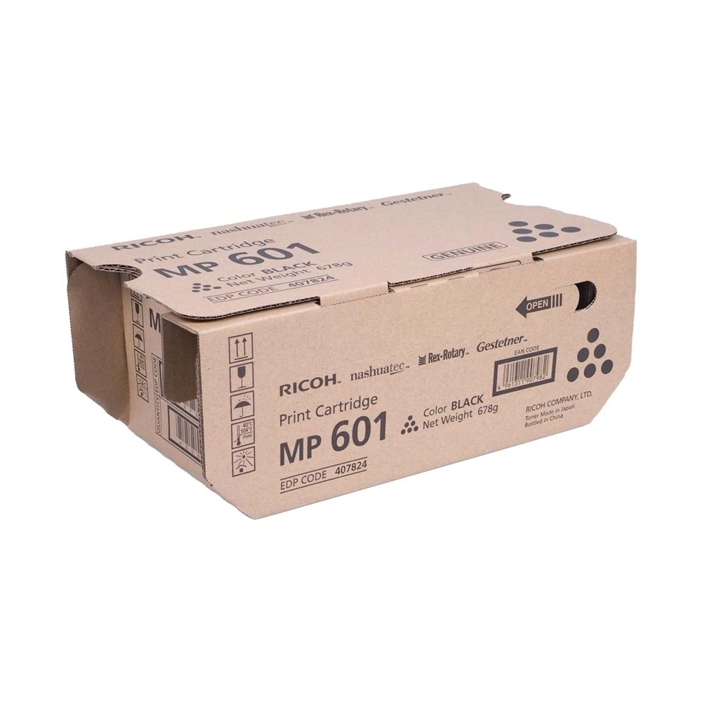 RICOH MP501/601/SP5300/5310DN SİYAH TONER ORJİNAL 25.000 SAYFA 407824