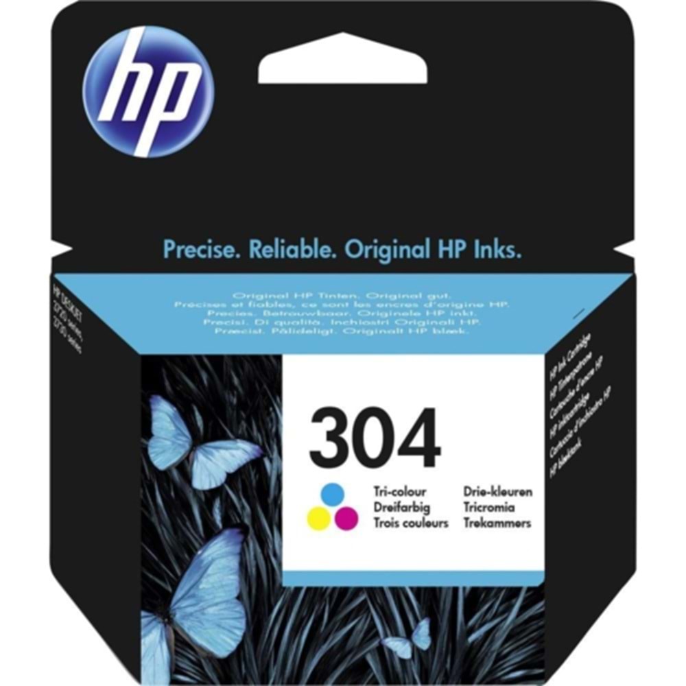 HP N9K05AE 304 DESKJET 2630 RENKLİ KARTUŞ ORJİNAL 100 SAYFA