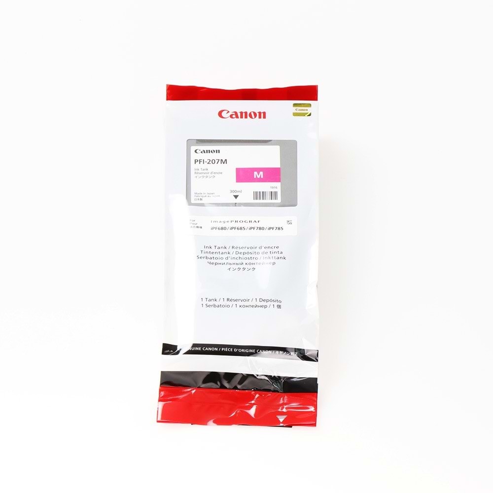 CANON PFI-207M IPF 680/IPF 685/IPF 780/IPF 785 KIRMIZI KARTUŞ ORJİNAL 300 ML. 8791B001