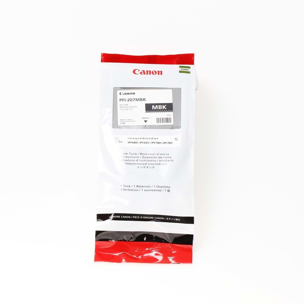 CANON PFI-207MBK IPF 680/IPF 685/IPF 780/IPF 785 MAT SIYAH KARTUŞ ORJİNAL 300 ML. 8788B001
