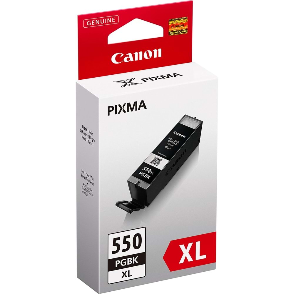 CANON PGI-550PGBK-XL MG5450/6350/6450 YÜK.KAP. SİYAH KARTUŞ ORJİNAL 500 SAYFA 6431B001