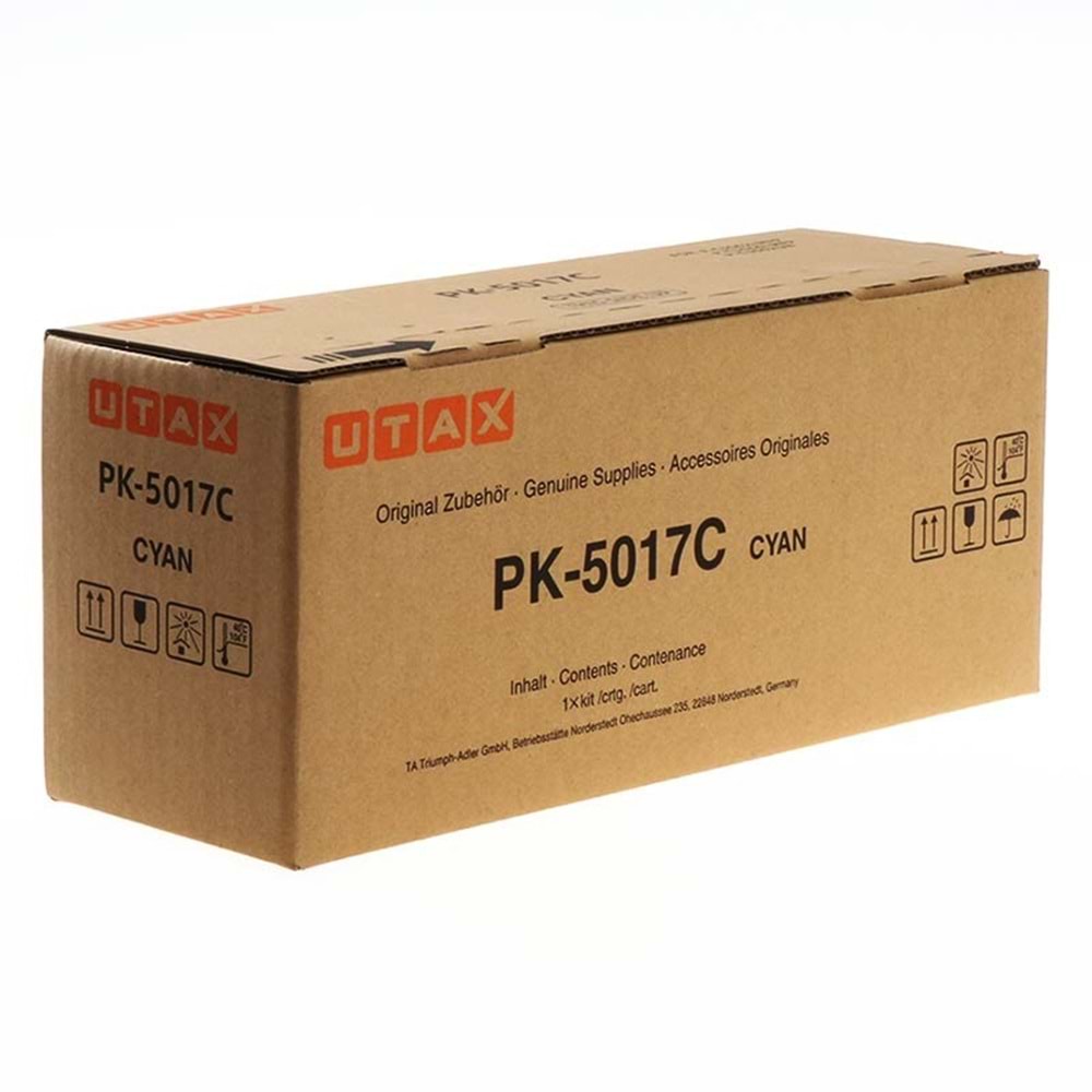 UTAX / TRIUMPH-ADLER PK-5017C P-C3062i/C3066i MAVİ TONER ORJİNAL 6.000 SAYFA 1T02TVCUT0