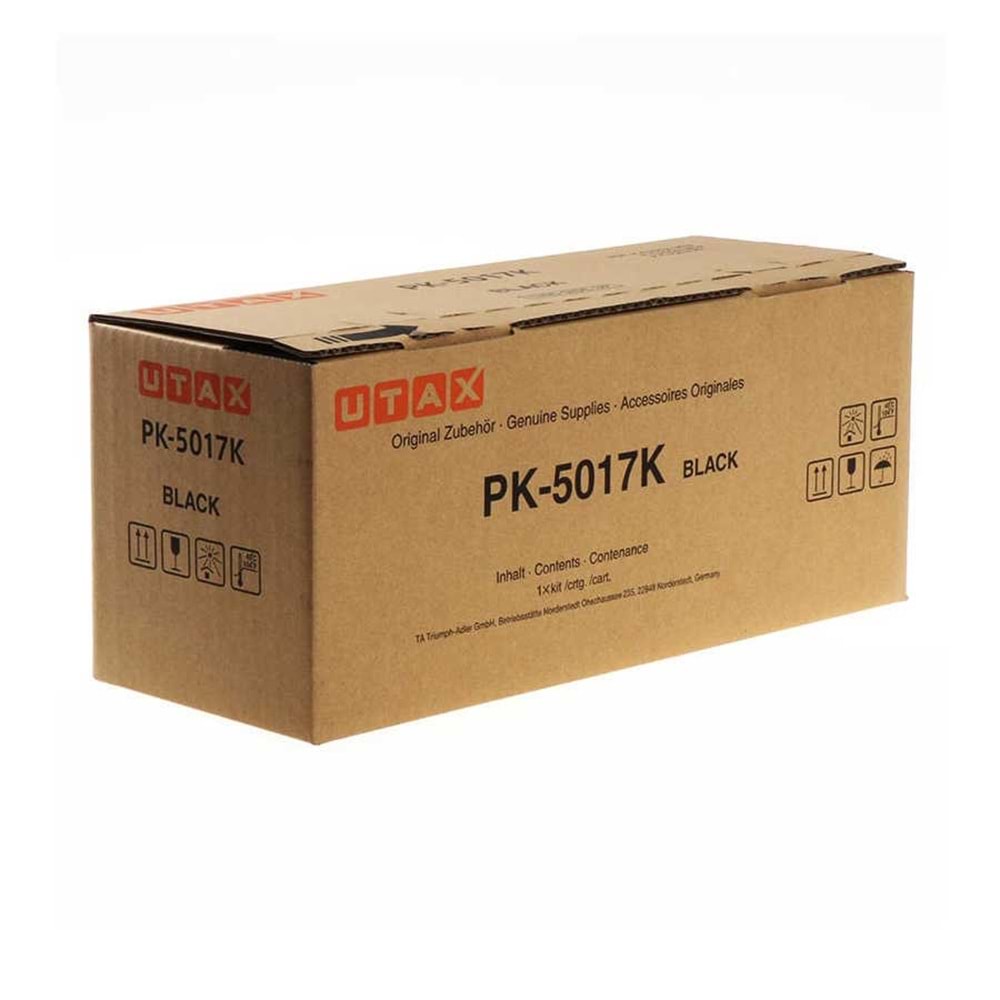 UTAX / TRIUMPH-ADLER PK-5017K P-C3062i/C3066i SİYAH TONER ORJİNAL 8.000 SAYFA 1T02TV0UT0