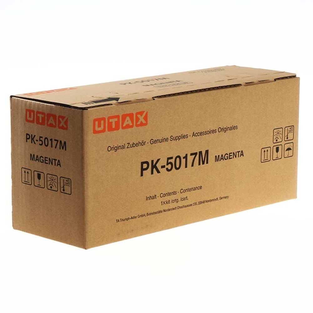 UTAX / TRIUMPH-ADLER PK-5017M P-C3062i/C3066i KIRMIZI TONER ORJİNAL 6.000 SAYFA 1T02TVBUT0