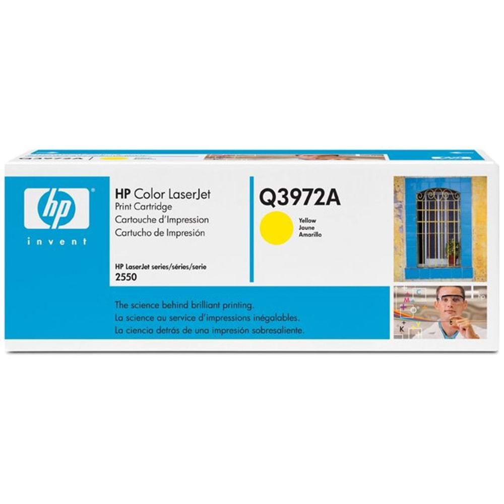 HP Q3972A (123A) 2550/2820/2840 SARI TONER ORJİNAL 2.000 SAYFA