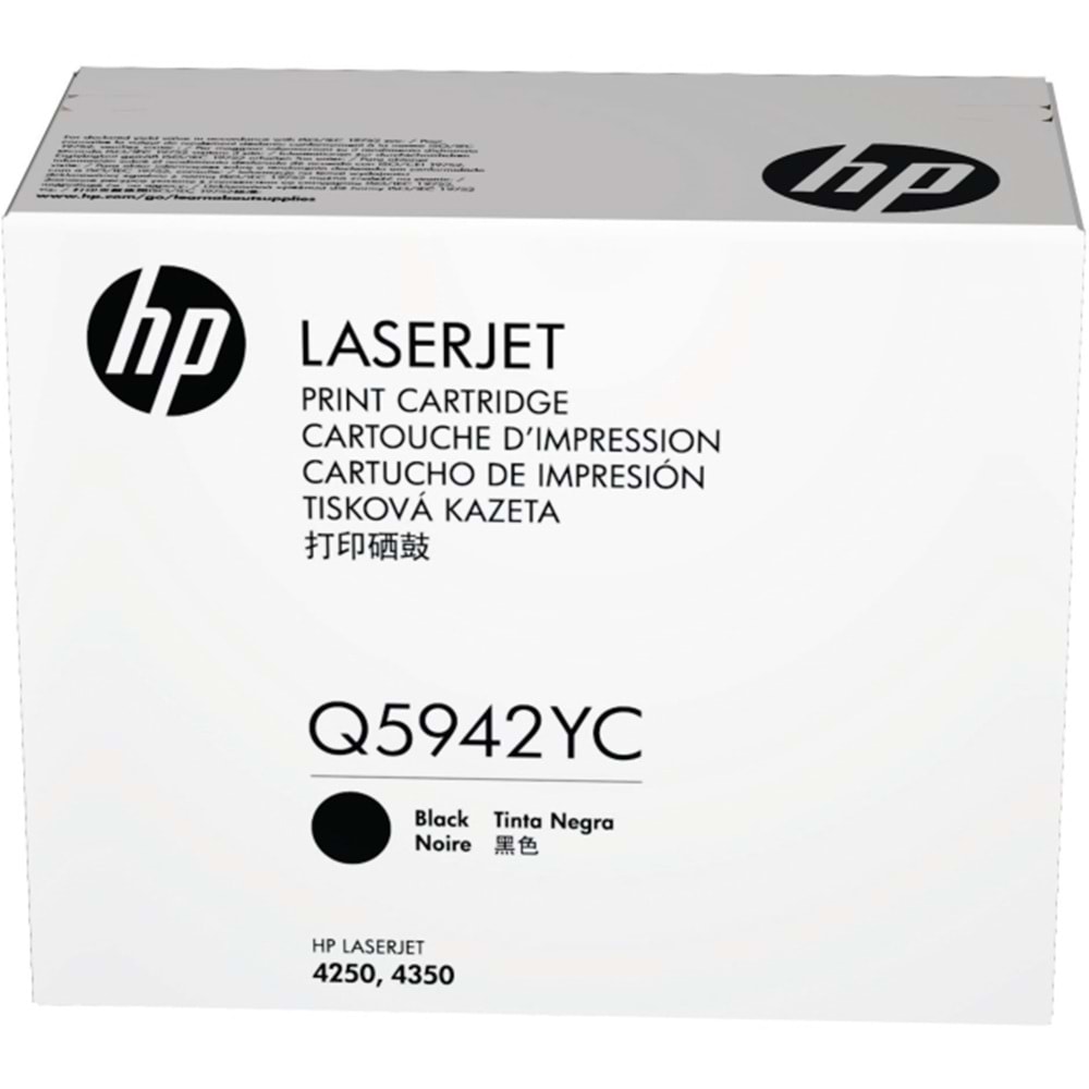 HP Q5942YC 4250/4350 TAAHÜTLÜ SİYAH TONER ORJİNAL 20.000 SAYFA