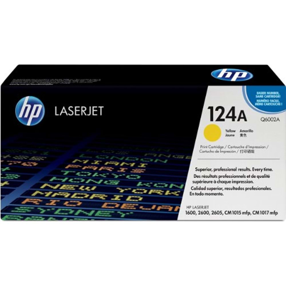HP Q6002A (124A) 1600/2600/2605/CM1015 SARI TONER ORJ 2.000 SAYFA
