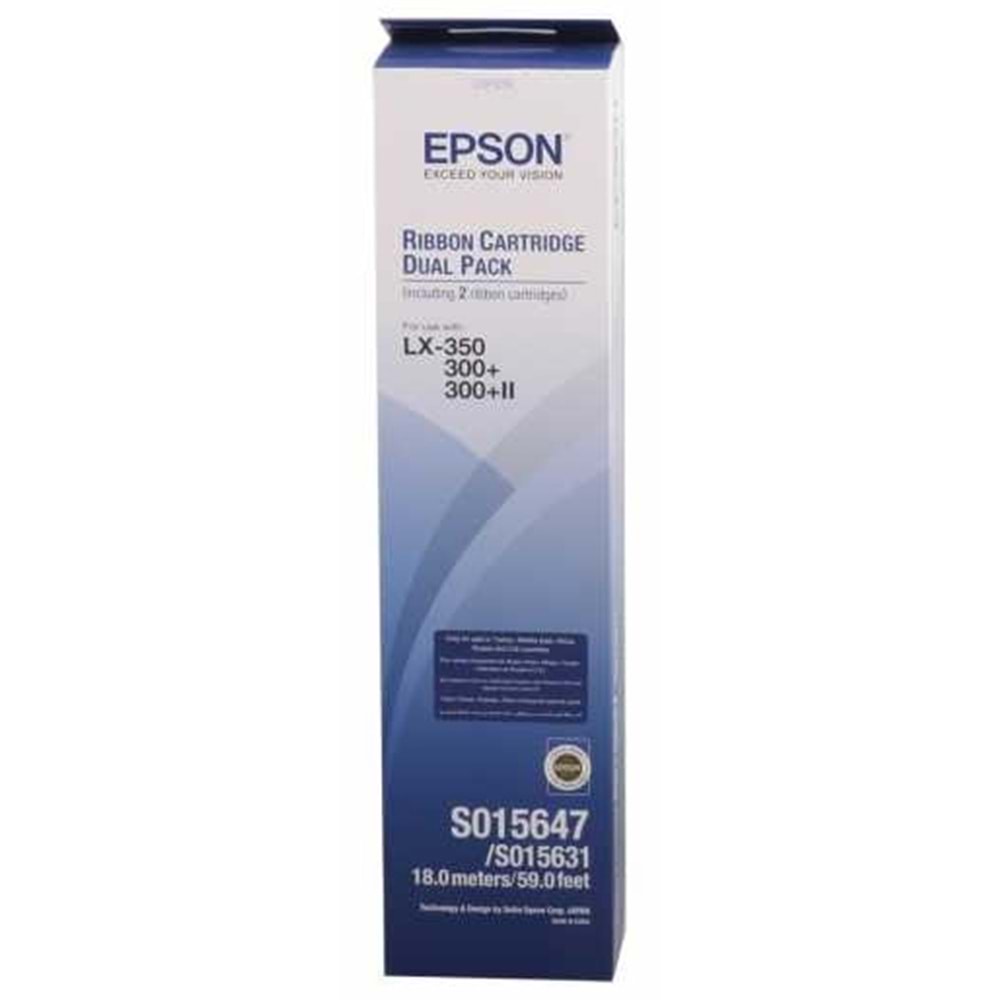 EPSON C13S015647BA FX-870/LX-300/400/850 İKİLİ PAKET ŞERİT ORJİNAL
