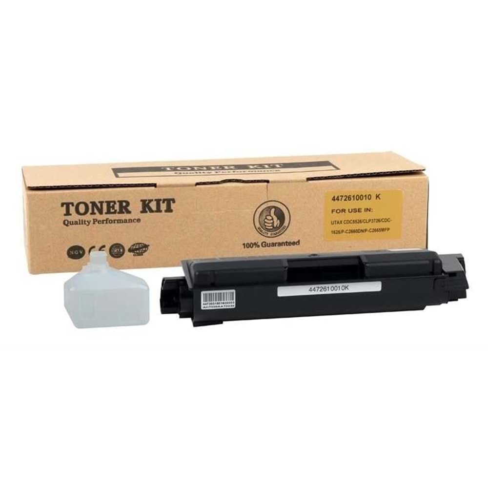 UTAX 3726/1626/1726/5526/5626/2660/2726/2626 SİYAH TONER MUADİL 7.000 SAYFA 4472610010