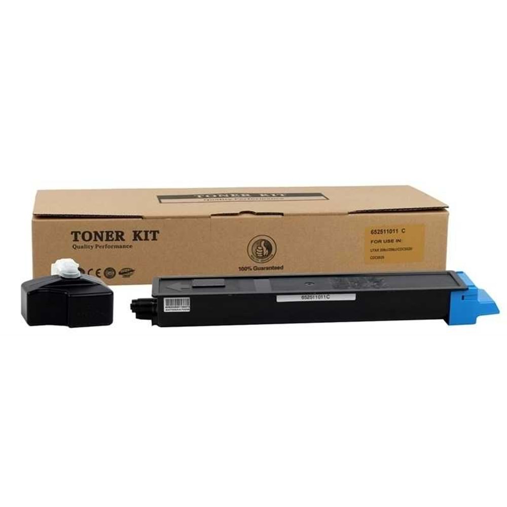 UTAX CDC-5520 CDC-5525-206Cİ-256Cİ T.A.6520 MAVİ TONER MUADİL 6.000 SAYFA 652511011