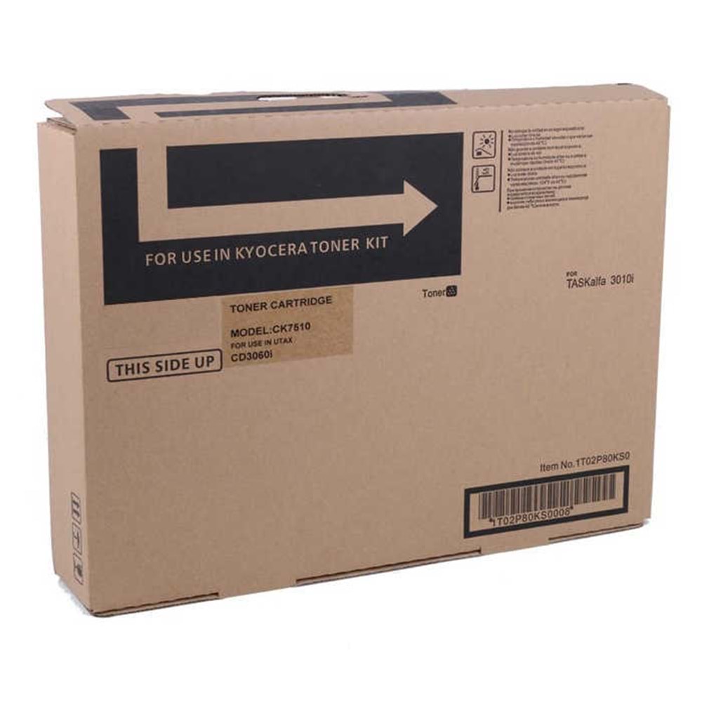 UTAX CK-7510 3060İ SİYAH TONER MUADİL 20.000 SAYFA 623010010