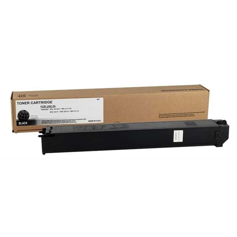 SHARP MX23GTBA MX-2010/2310/2314/3010/3111 SİYAH TONER MUADİL 18.000 SAYFA
