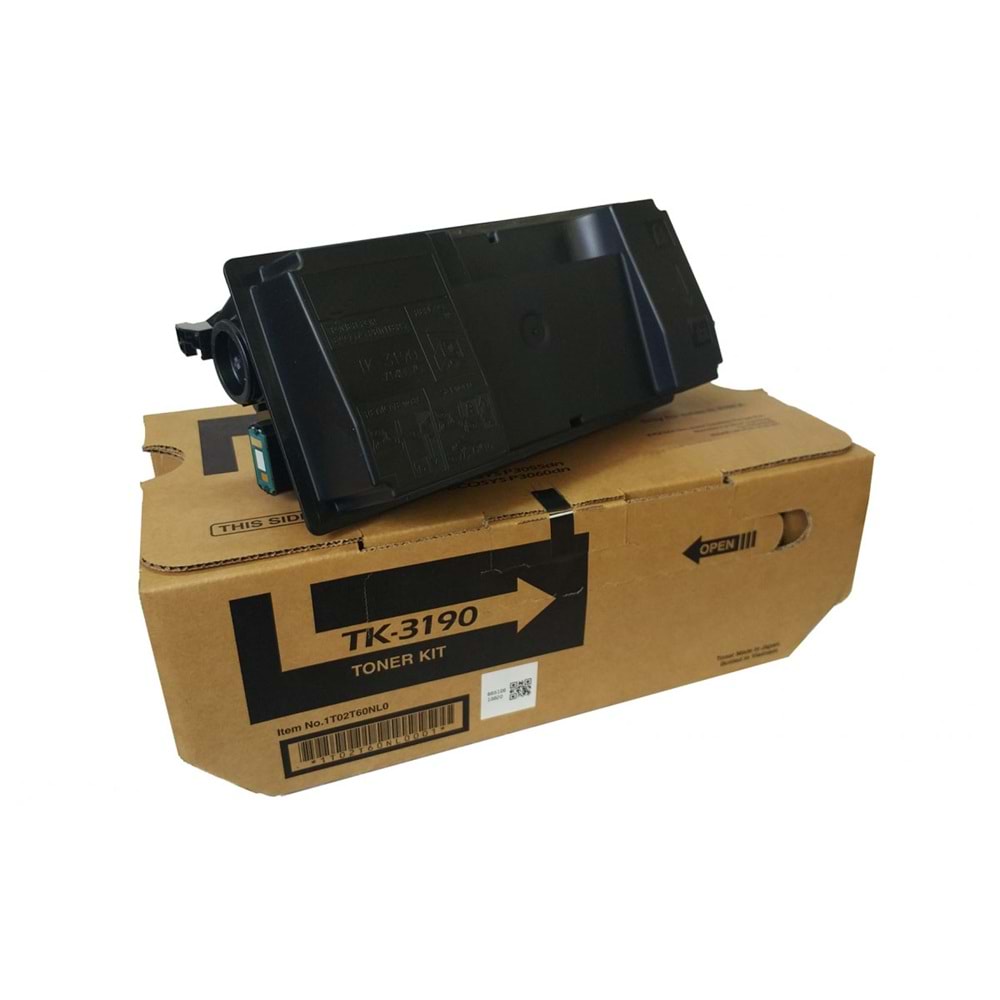 KYOCERA TK-3190 P3145/3150/3155/3160 SİYAH TONER MUADİL 25.000 SAYFA 1T02T60NL1