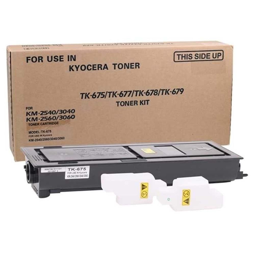 KYOCERA TK-675 KM2540/2560/3040/306 SİYAH TONER MUADİL 20.000 SAYFA 1T02H00EU0