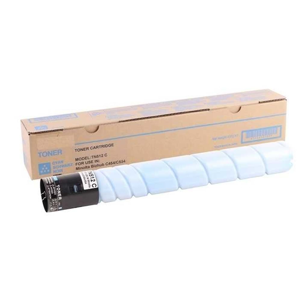 KONICA MINOLTA TN-512C BIZHUB C454/554 MAVİ TONER MUADİL 26.000 SAYFA A33K452