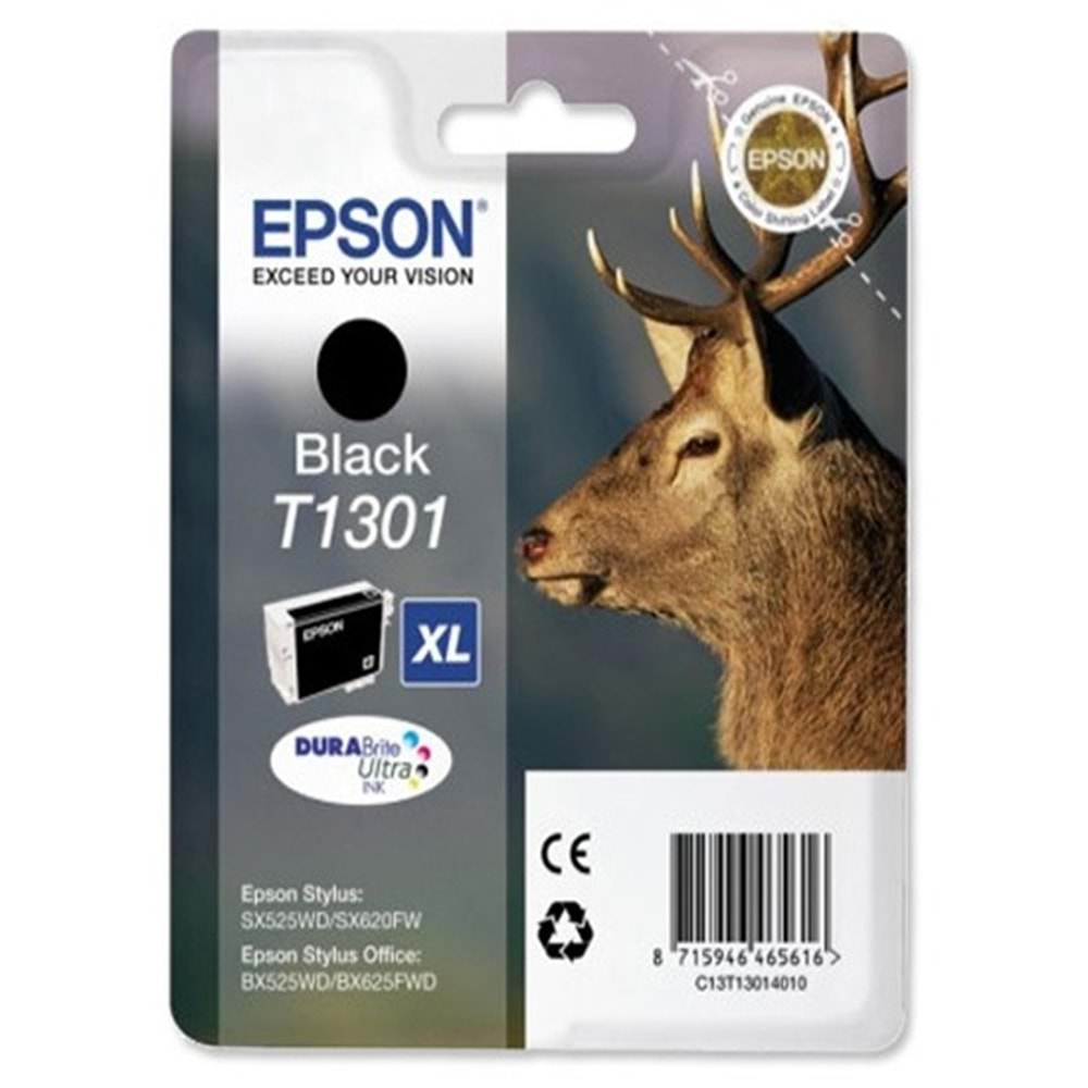 EPSON C13T13014022 STYLUS BX525FW/625-620-925 SİYAH KARTUŞ ORJ