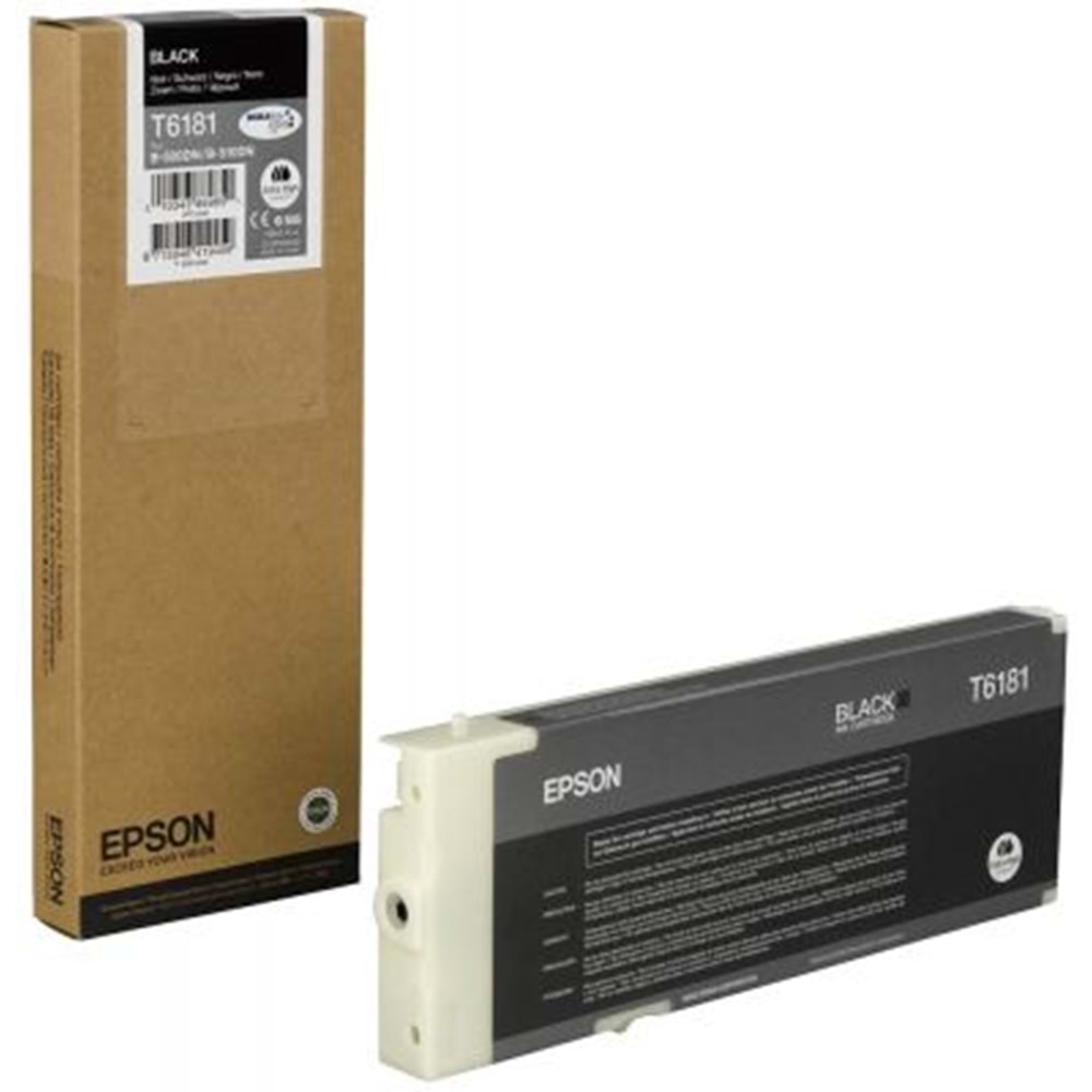 EPSON T6181 B-500/B-510 SİYAH KARTUŞ ORJİNAL 7.000 SAYFA