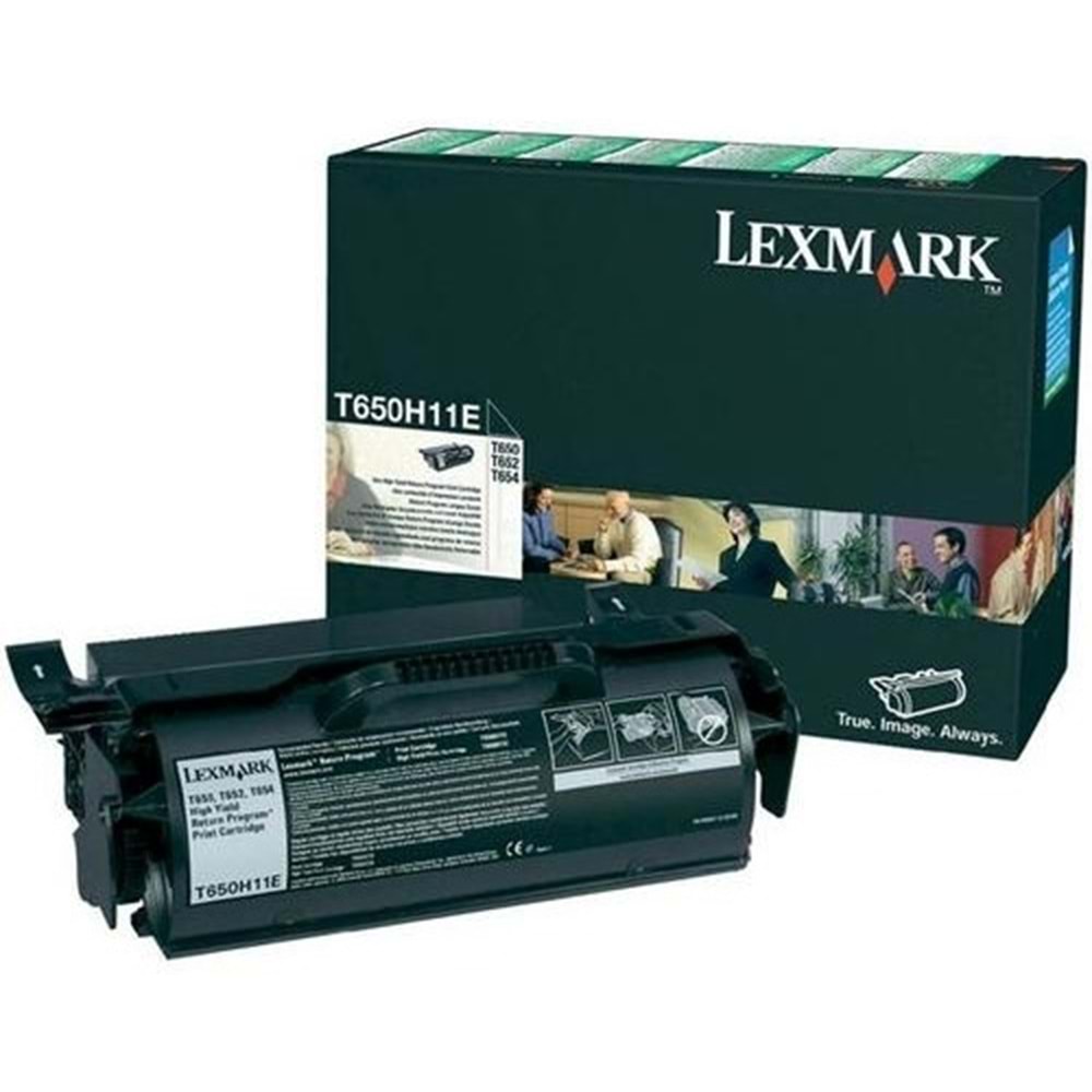 LEXMARK T650H11E T650/652/654/656 SİYAH TONER ORJİNAL 25.000 SAYFA