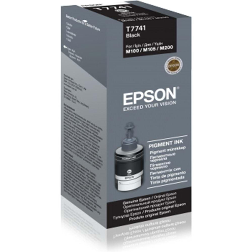 EPSON C13T77414A M100/M105/M200/L655 SİYAH MÜREKKEP ORJ. 6K