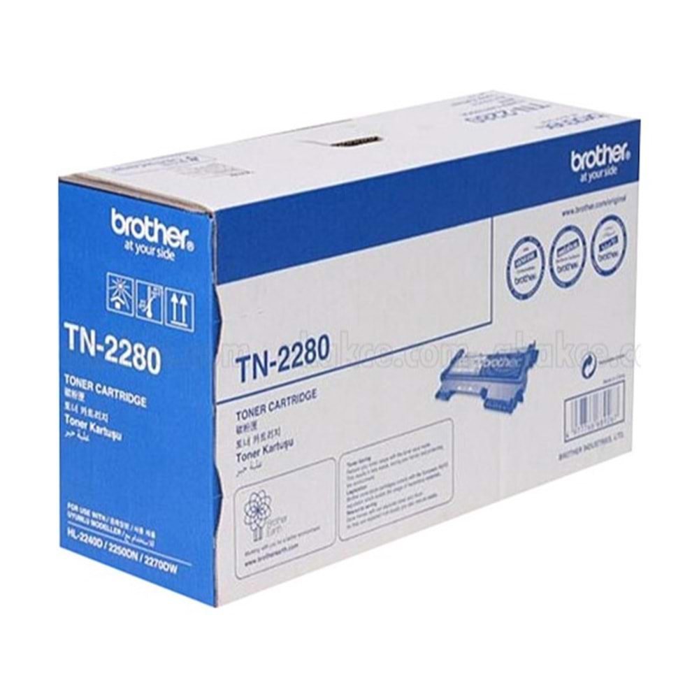 BROTHER TN-2280 HL-2240/2250/2270 SİYAH TONER ORJİNAL 2.600 SAYFA