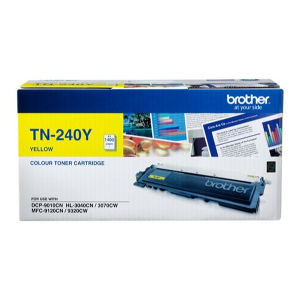 BROTHER TN-240Y DCP-9010/3040/3070/9120/9320 SARI TONER ORJİNAL 1.400 SAYFA