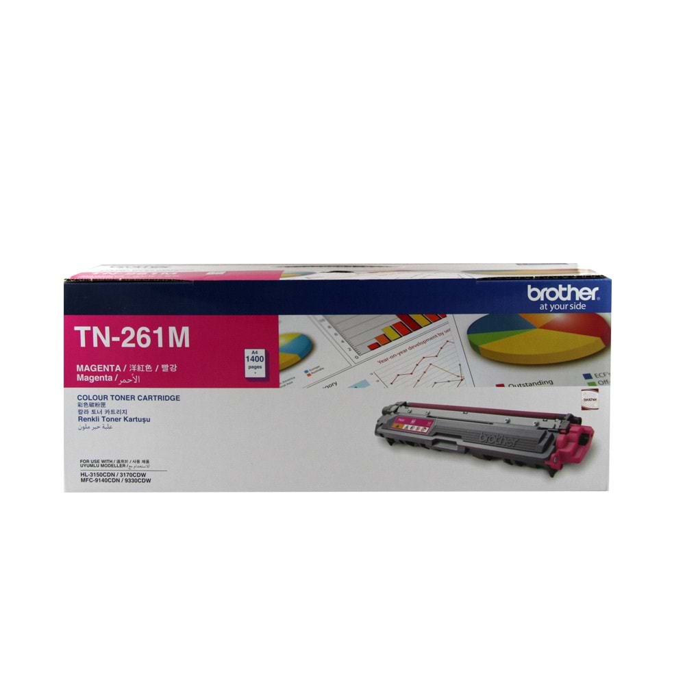 BROTHER TN-261M HL-3150/3170/9140/9330 1.4K SYF KIRMIZI TONER ORJ
