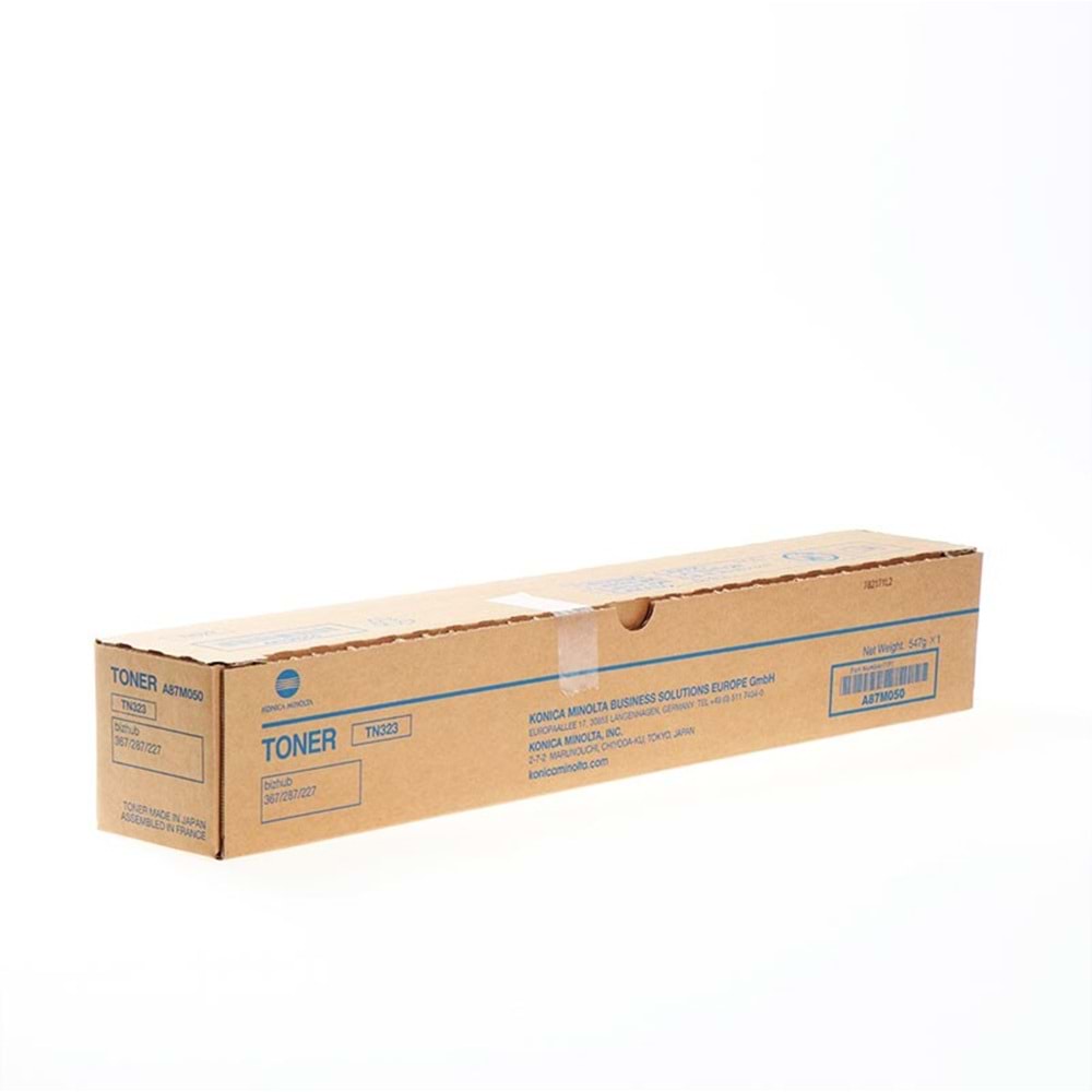 KONICA MINOLTA TN-323 BIZHUP 227/287/367 SİYAH TONER ORJİNAL 23.000 SAYFA A87M050