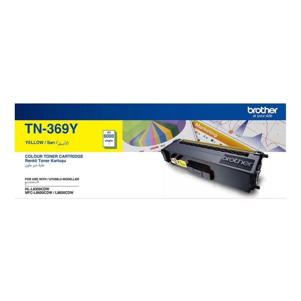 BROTHER TN-369Y HL-L8350CDW MFC-L8600CDW SARI TONER ORJİNAL 6.000 SAYFA
