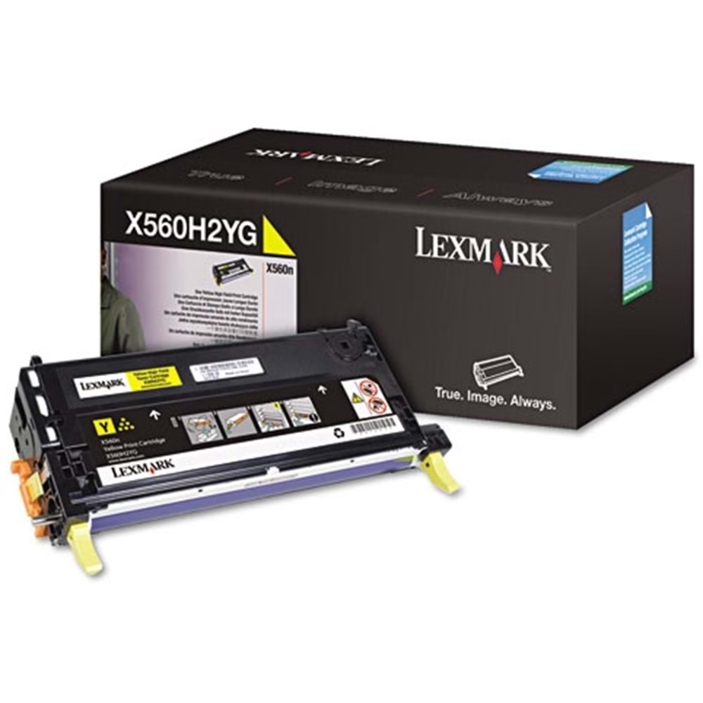 LEXMARK X560H2YG X560n/dn SARI TONER ORJİNAL 10.000 SAYFA