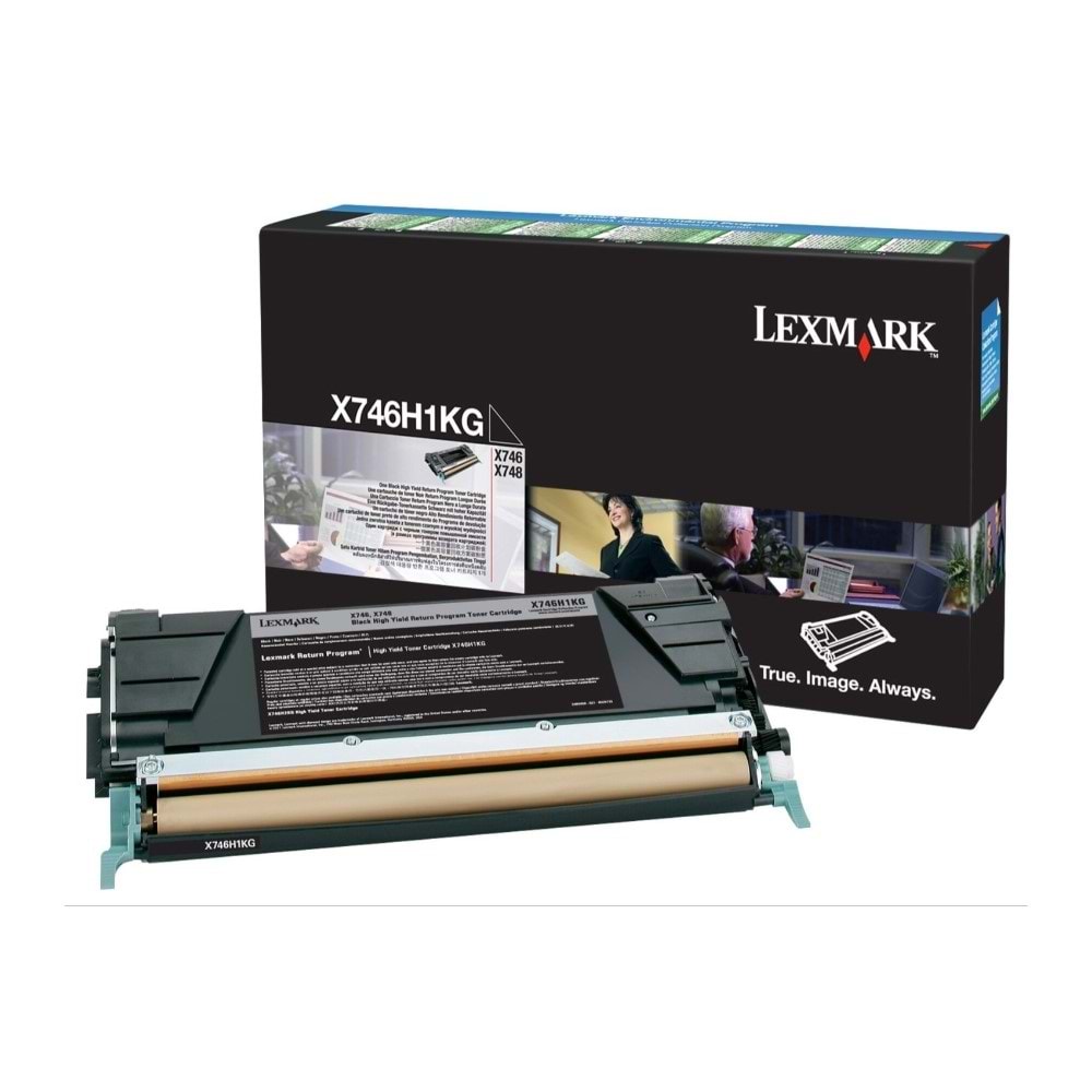 LEXMARK X746H1KG X746/X748 SİYAH TONER ORJİNAL 12.000 SAYFA