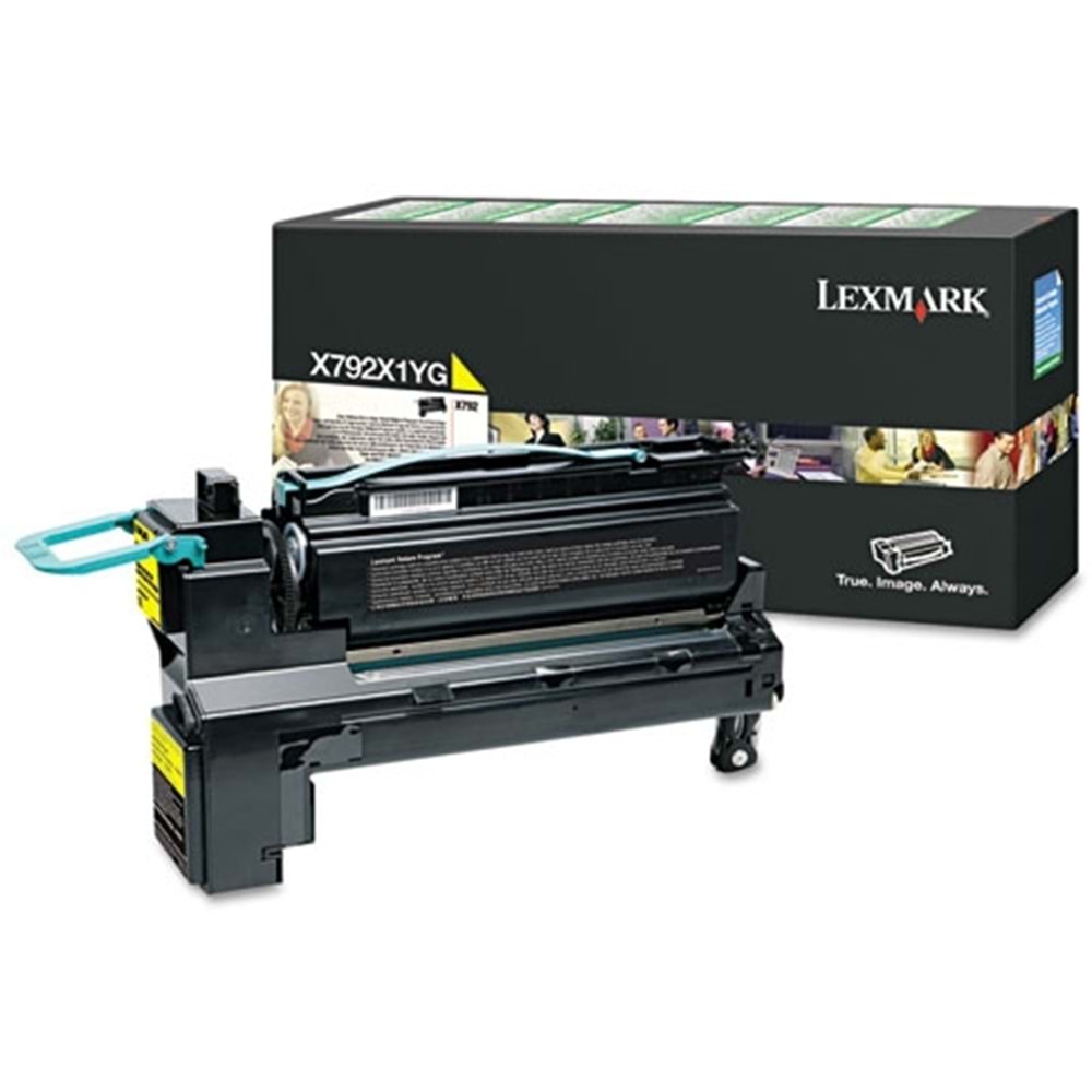 LEXMARK X792X1YG X792 SARI TONER ORJİNAL 20.000 SAYFA