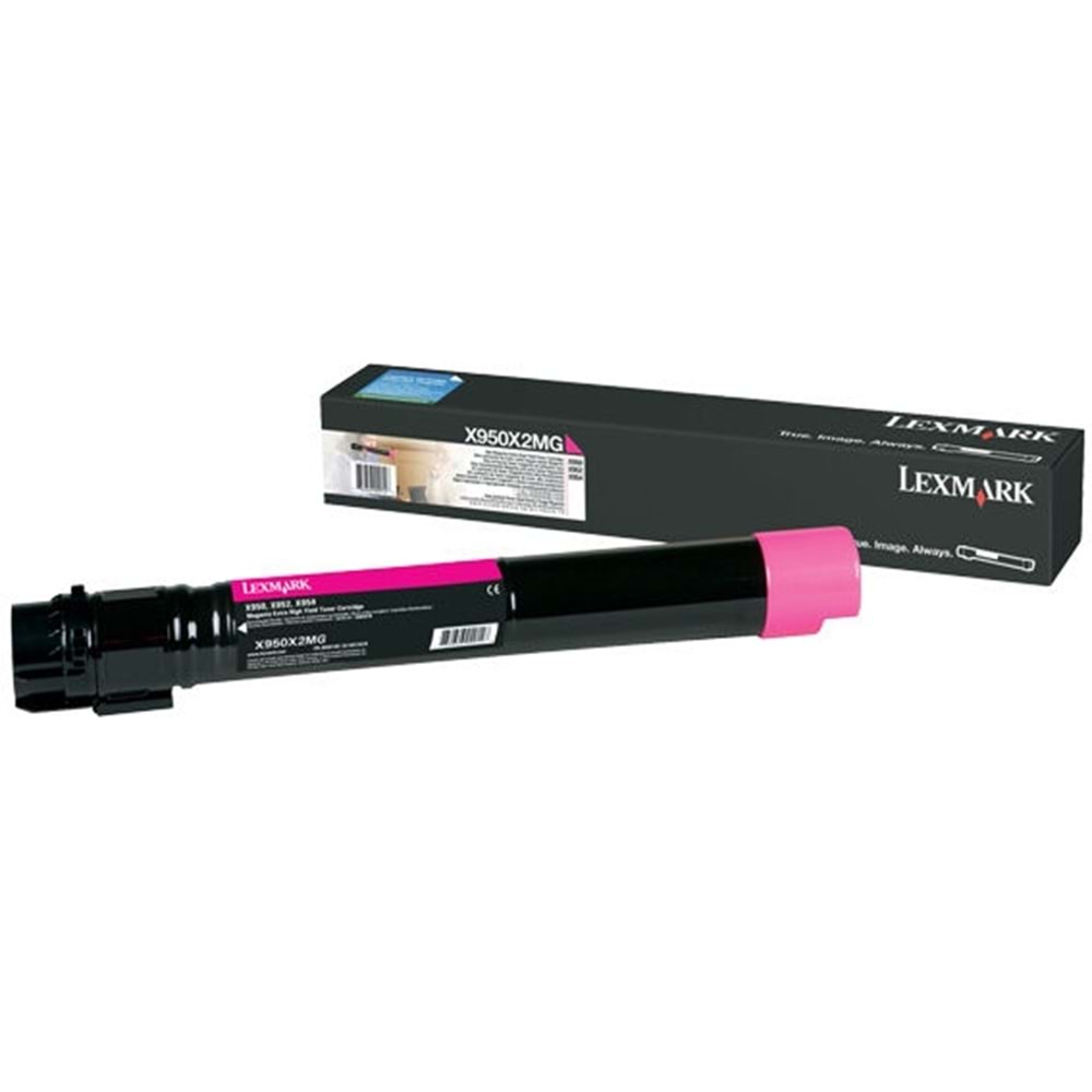 LEXMARK X950X2MG X950/X952/X954 KIRMIZI TONER ORJİNAL 22.000 SAYFA
