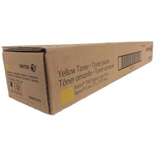 XEROX 006R01378 (006R01382) DOCUCOLOR 700/C75/J75 SARI TONER ORJİNAL 30.000 SAYFA