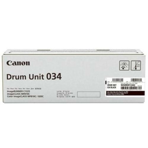 CANON EXV-034K IR-C1225/1225if SİYAH DRUM ÜNİTESİ ORJİNAL 34.000 SAYFA 9458B001
